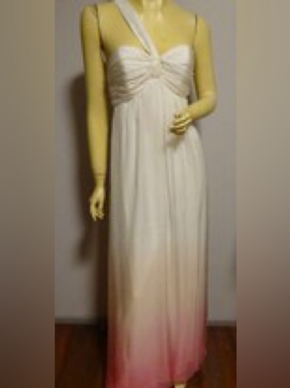 Forever New White to Pink Ombre Maxi Dress